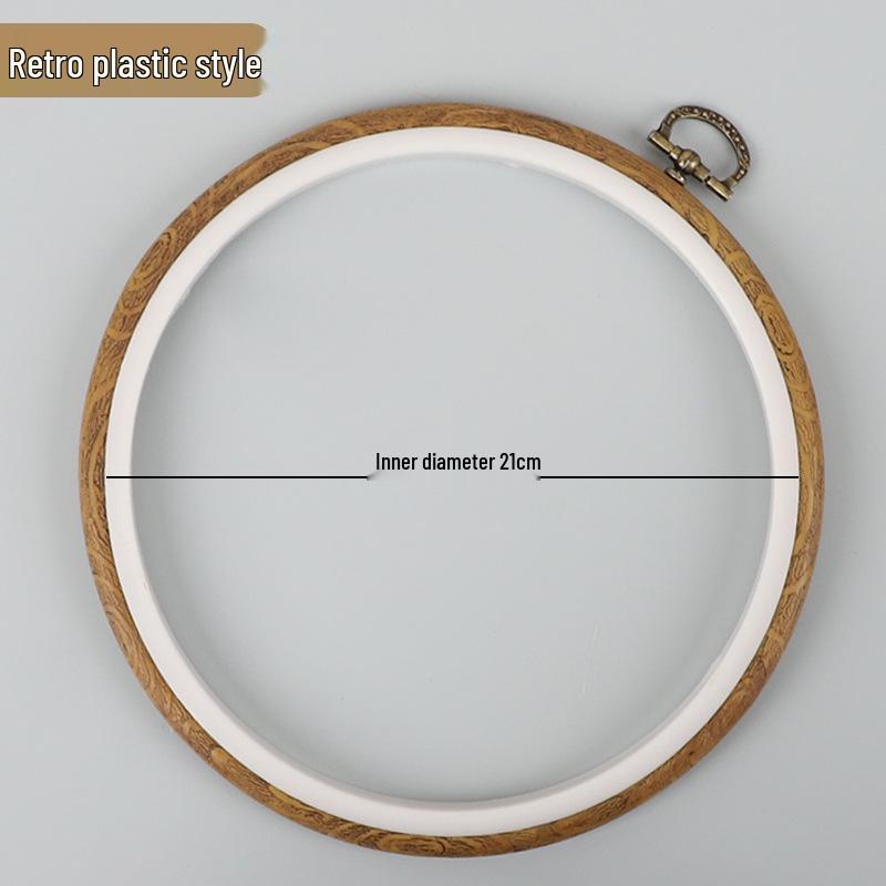 Bamboo-Style Adjustable Mini Embroidery Hoop - Handmade Cross Stitch & Weaving Frame