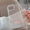 Korean-style pink gradient stars suitable for Apple devices17pro max Phone case16iphone14Glitter11