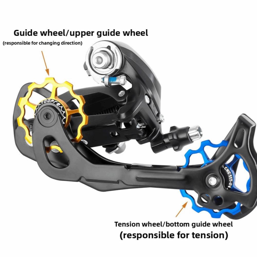TOOPRE Bicycle Rear Derailleur Guide Wheel Aluminum Alloy Bike Jockey Wheel