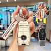 For Mercedes Benz A C E S G Class GLC CLA CLE W205 W213 W222 X167 W177 Car Smart 4 Buttons Key Cover Case Bag Fob Shell Holder FH1