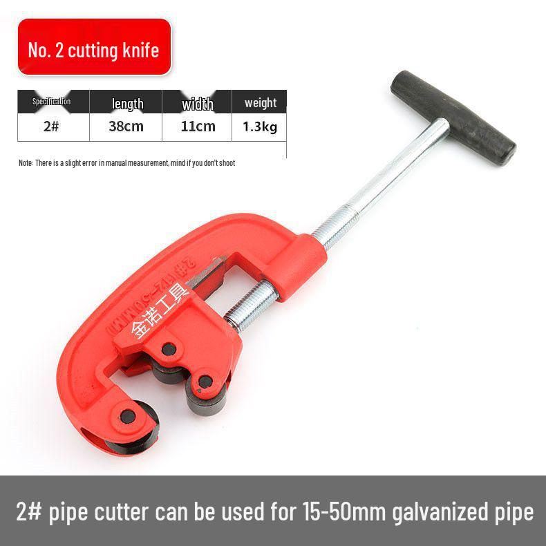 Heavy-Duty Manual Rotary Pipe Cutter for Steel, Gas, Fire, and Scaffold Pipes