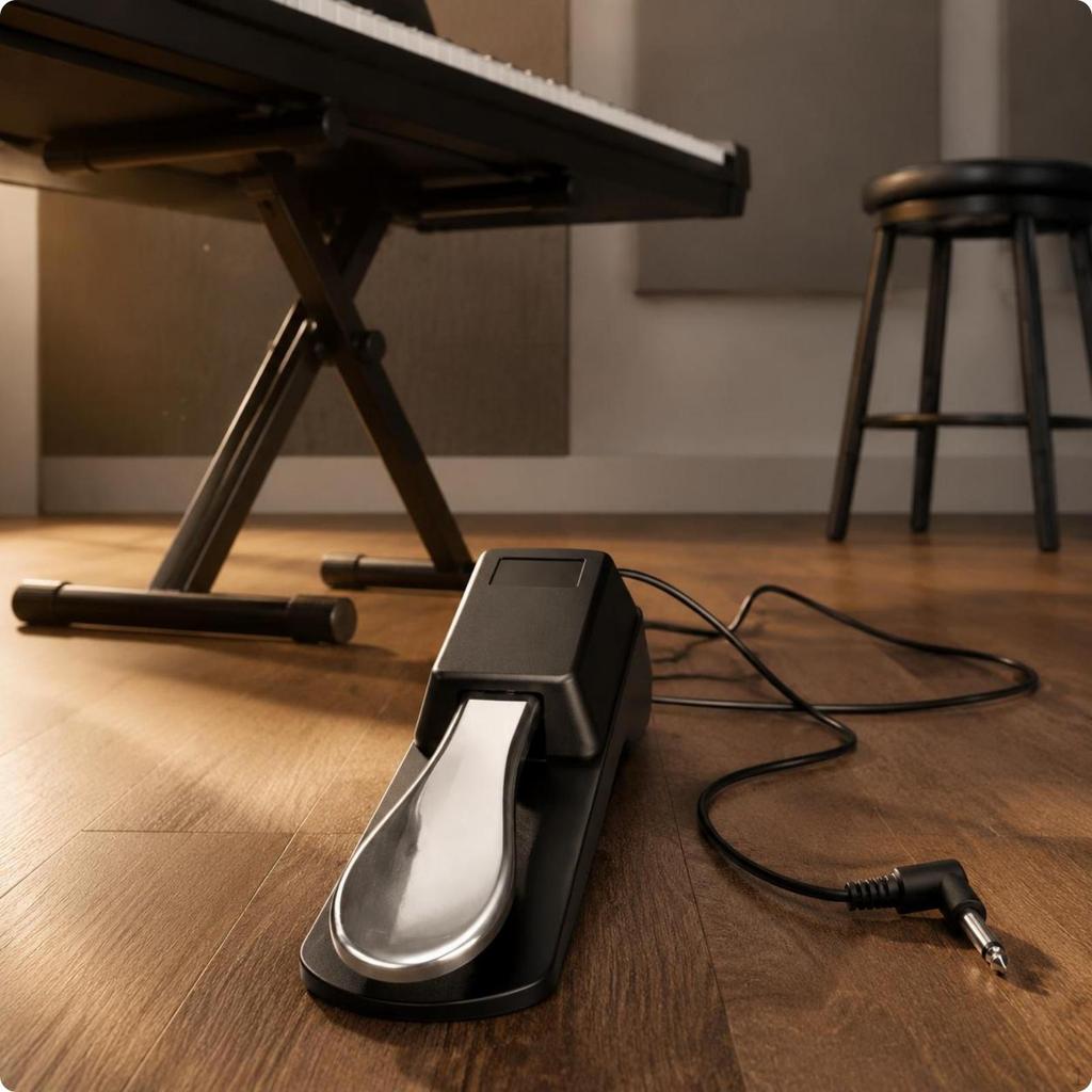 Klavier Sustain-Pedal Kabelgebundene Tastatur Kompaktes Musikzubehör