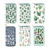 New cactus ethnic style long zipper wallet, clutch bag wallet proofing