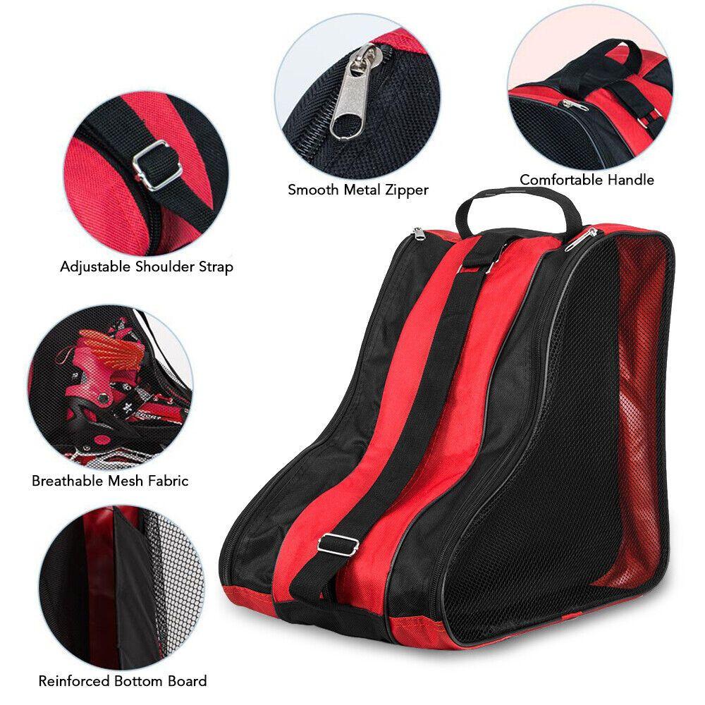 Sporting Goods Three-layer Roller Skate Carry Bag Large Capacity Skating Roller Skating Bag