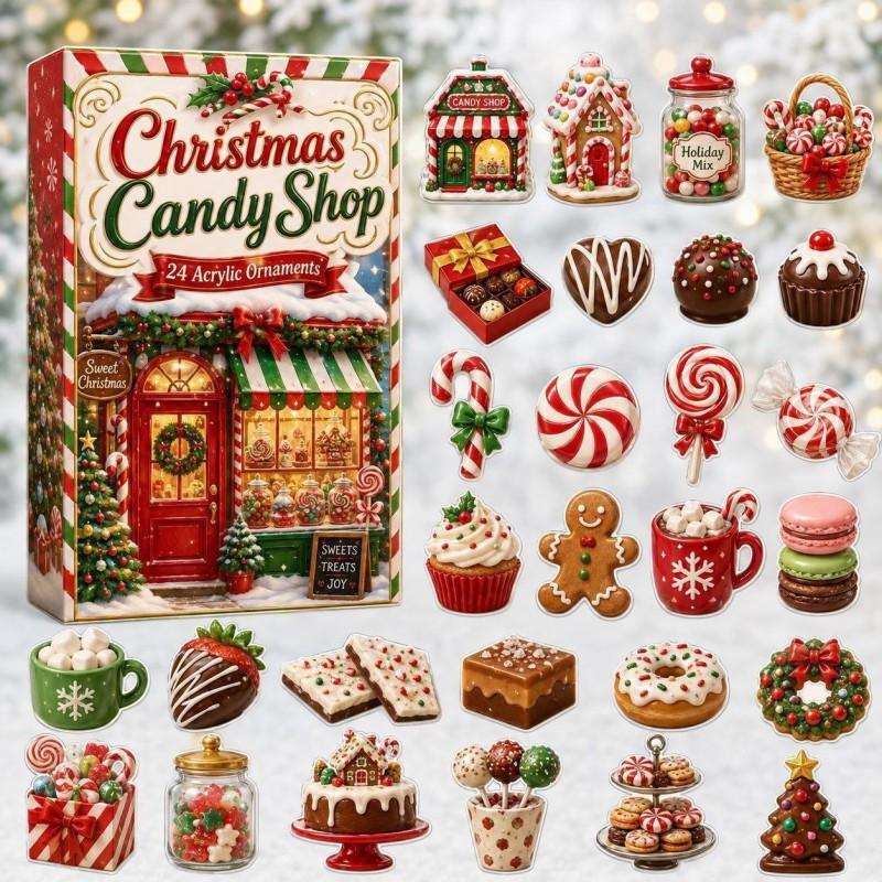 2026 Christmas Advent Calendar Blind Box Figures Holiday Decor Collectible Ornament Set
