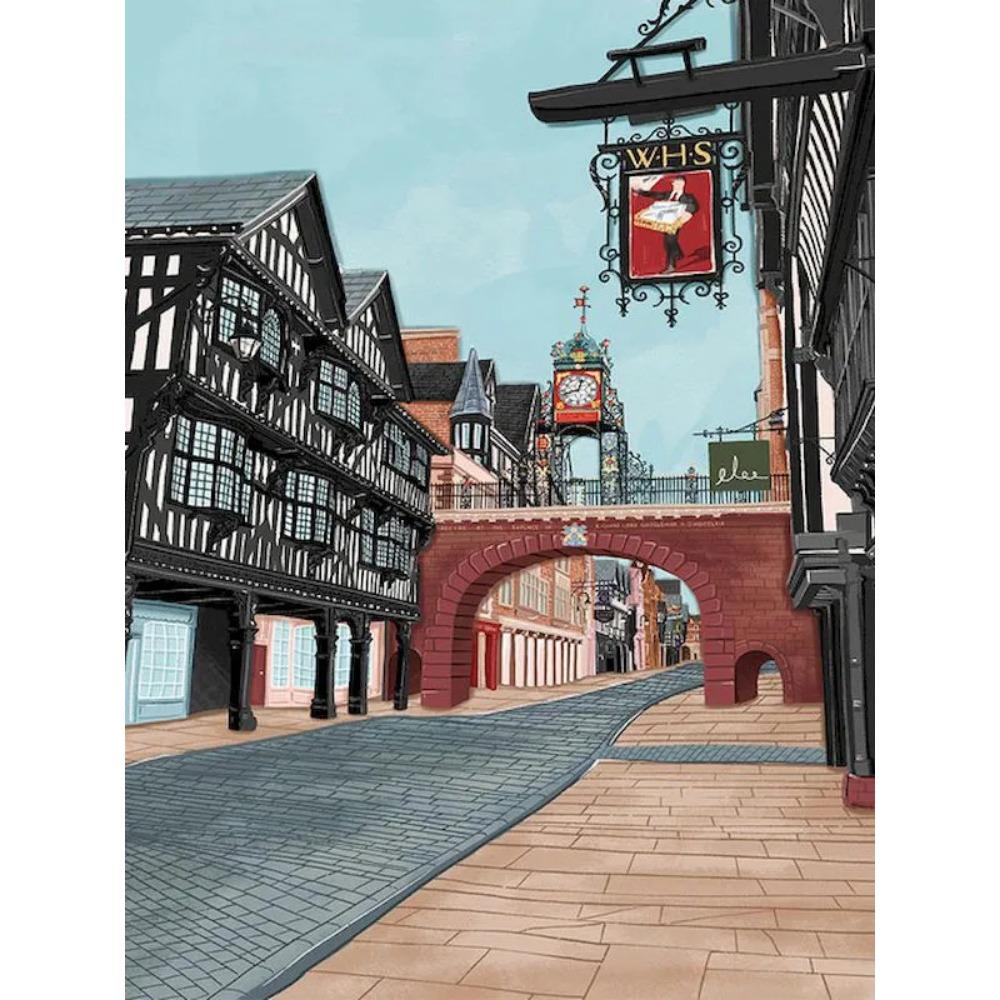 Diamant-Gemälde voller Bohrer, Stadtlandschaft, rundes Diamant-Gemälde, handgefertigte Kunst, Mandala, Diy-Diamant-Mosaik-Gemälde, Heimdekoration