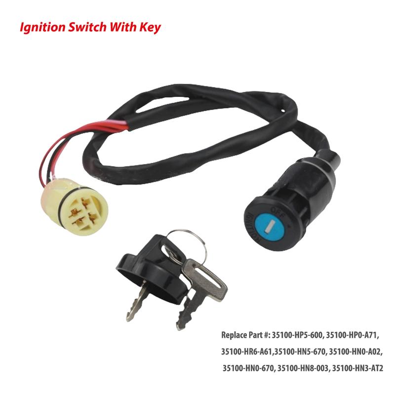 Ignition Key Switch For Honda ATV TRX350 TRX420 TRX450 Foreman TRX350FM 35100-HR6-A61 35100-HN5-670 35100-HP5-600 35100-HP0-A71