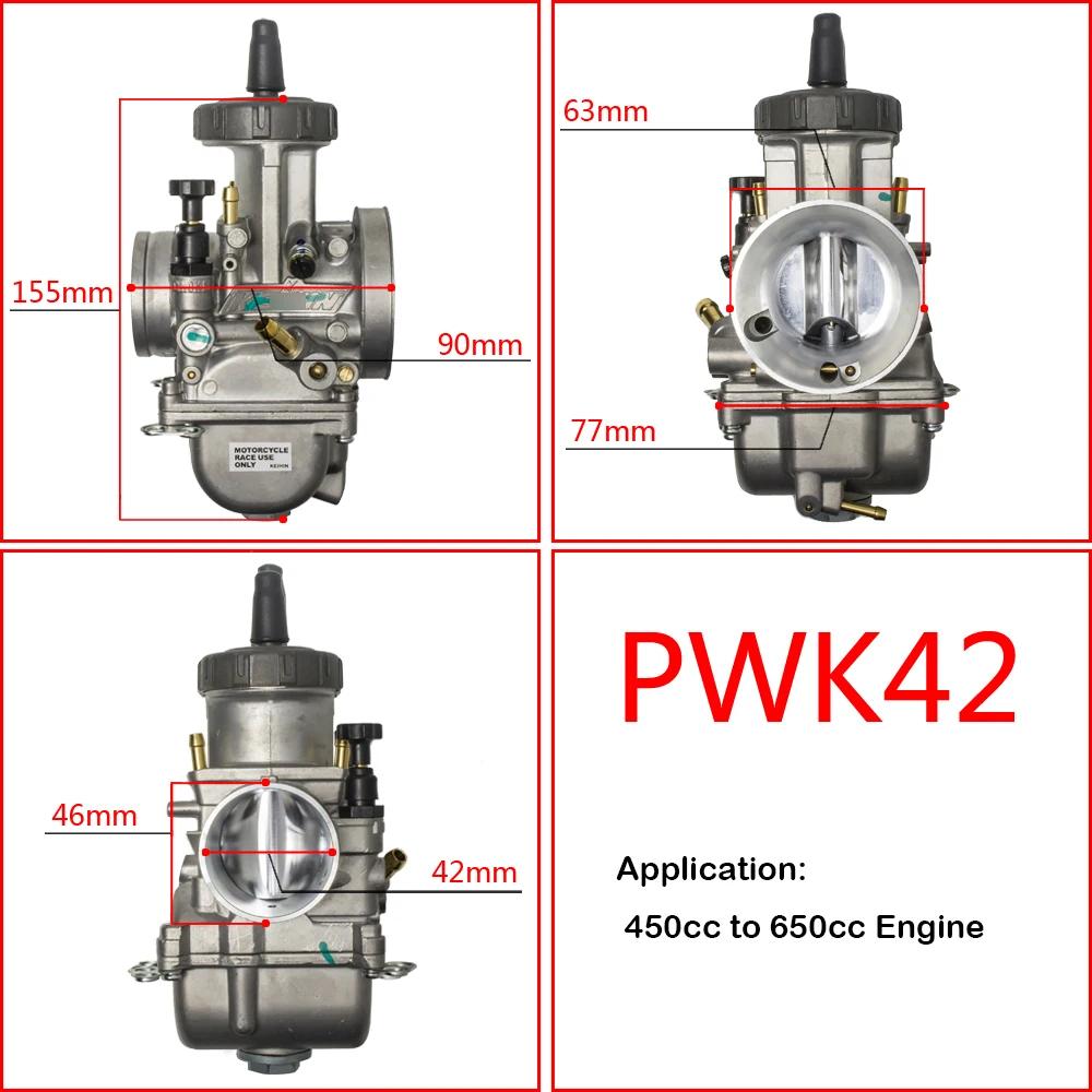 

PWK 33 34 35 36 38 40 42mm Motorcycle Carburetor For Honda CR250R Racing Scooters Dirt Bike ATV With Power Jet PWK38 300-650cc PWK42