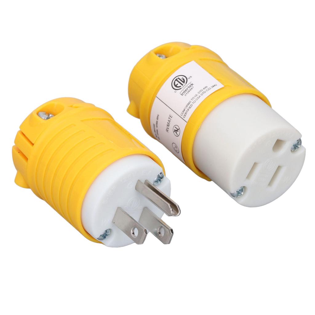 Zestaw wtyczki NEMA 5 15P i gniazda NEMA 5 15R Wymiana złącza wtyczki elektrycznej na kemping lub do kampera