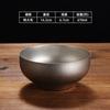 Retro Single-layer Stainless Steel Rice Bowls Sauce Bowl Mini Deep Hot Pot Barbecue Snow Gray Soup Fruit Dishes Tableware