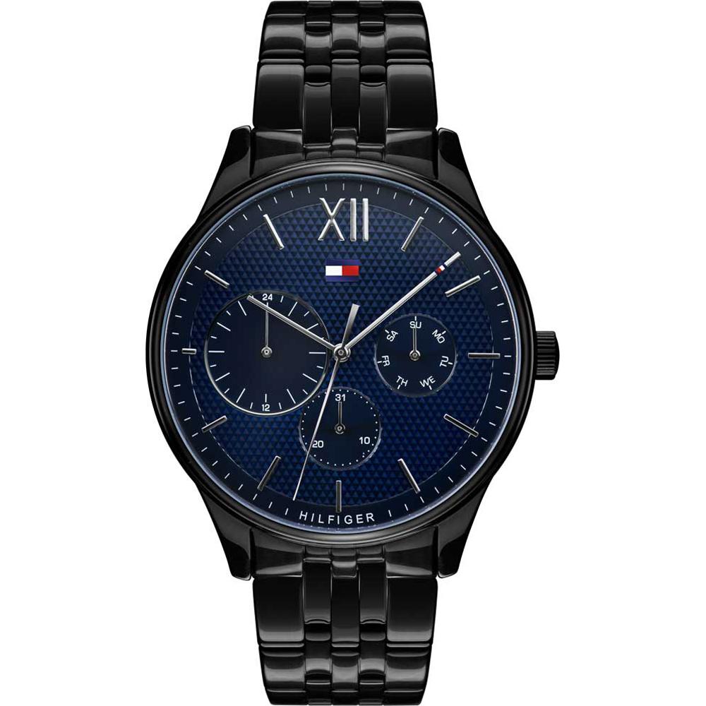 Tommy Hilfiger Damon Black Dial Black Metal Strap Men s Quartz Watch 1791454 чёрный