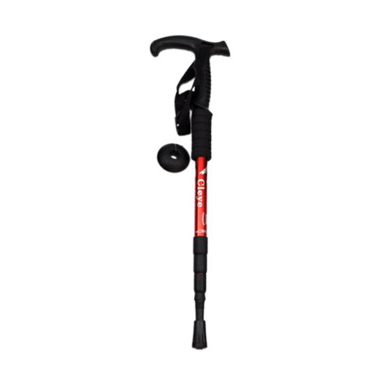 Aluminum Alloy Retractable Anti-Shock Walking Stick Outdoor Trekking Hiking Cane