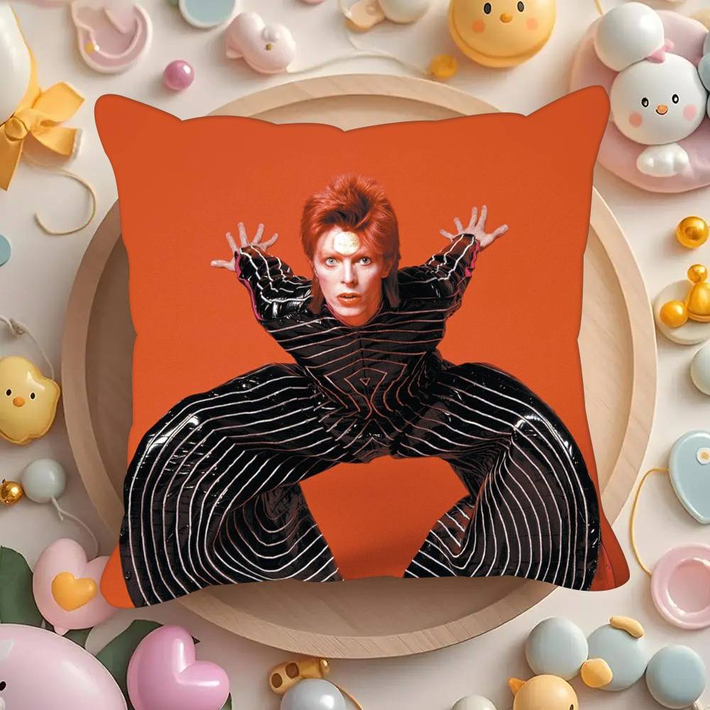 Singer D-David B-Bowie cool  Pillowcases cushion covers living room sofas home decor gifts