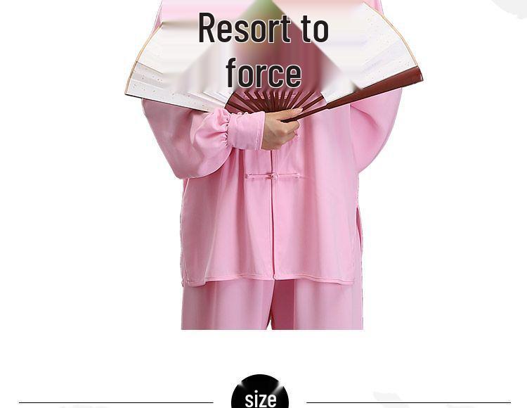Tai Chi Uniform: Spring/Autumn Practice Suit for Men & Women - Eight Brocades Martial Arts Performance Wear for Middle-aged & Elderly