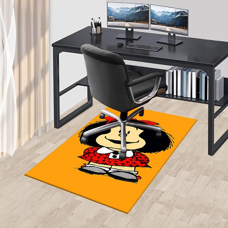1pc Mafaldas Giant Pencil Adventure Carpet for Playroom Bedroom Living Room Sofa Home Decor,kids Game Area Rug Non-slip Floor Mat Y73028