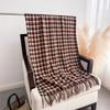 Qianniao plaid autumn and winter warm and cold scarf shawl commuting versatile couple tassel imitation cashmere scarf