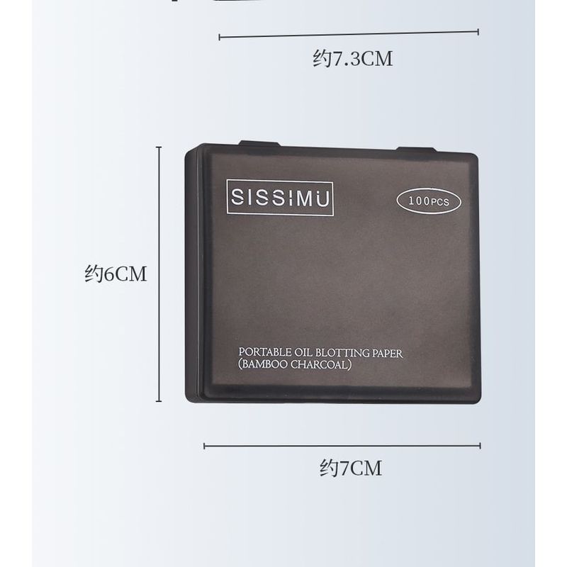 Coolkiss - Set: Charcoal Blotting Paper + Mirror Case + Powder Puff