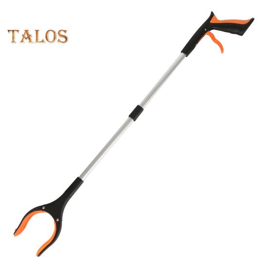 

Складной захват для мусора из алюминиевого сплава с длинной ручкой и резиновой ручкой оранжевый