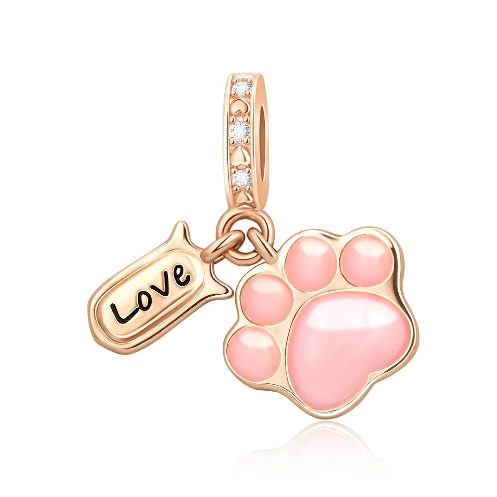 Zircon Heart Clip Charms Flower Clover Charm Copper Sea Turtle Beads Fit Diy Original Bracelet Jewelry