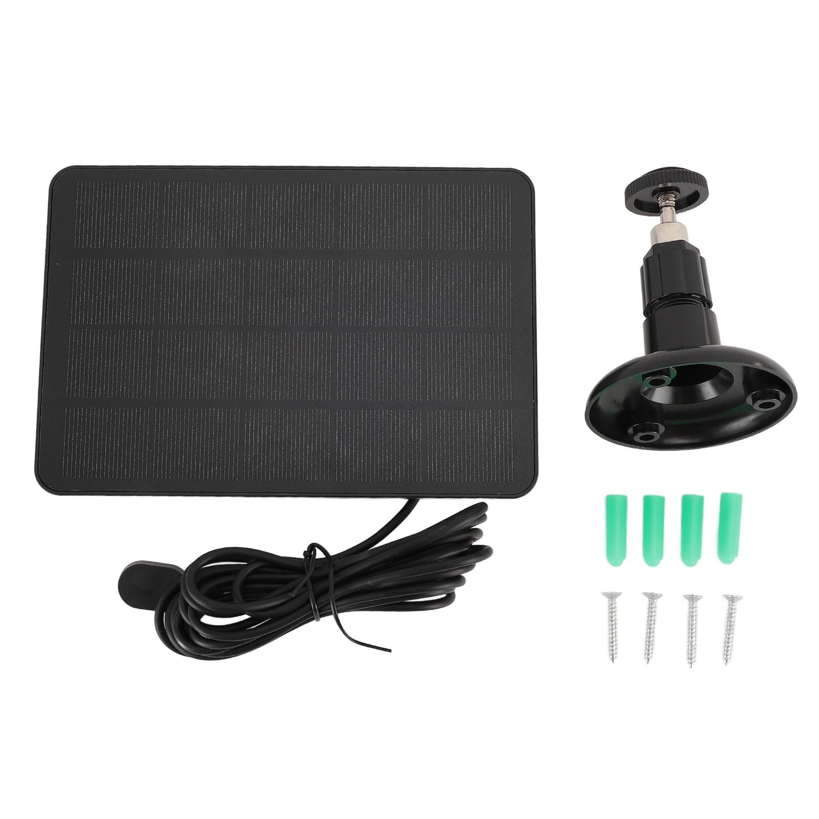 

4 Вт 5 В камера безопасности солнечная панель высокоэффективное солнечное зарядное устройство для Arlo Pro 4 Ultra 2 Pro 3 Ultra чёрный