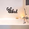 Interesting Bathroom Wall Sign Naked Metal Letter Art Unique Farmhouse Decor for Bathroom & Restroom Stylish Wall Decorations