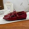 Yuanlitong pointed bow shallow mouth flat bottom Mary Jane single shoes women's banquet shoes women's outer wear temperament shoes women