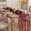 Romantic Tulle Table Runner Polyester Lace Table Runner New Sheer Table Cover  For Table Decoration