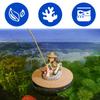 Fish Tank Decorations Fun Floating Fisherman Fish Tank Decorations Feeder Figurines For Landscaping Home Paludarium Terrarium