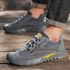 High Quality Men's Labor Protection Shoes Summer Lightweight Breathable Work Shoes Outdoor Non-slip Wear-resistant Hiking Shoes