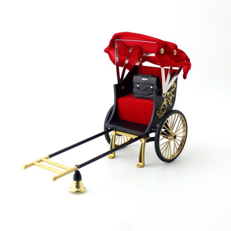 

Alloy Rickshaw Vintage Model With Inertia Control For Kids Decor Collectible
