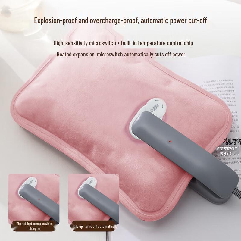 Lexueer Cute Cartoon Explosion-Proof Rechargeable Hot Water Bottle