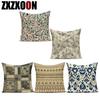 Polyester Boho Geometric Mandala Flowers Decorative Pillows Sofa Home Bedroom Cushion Cover Pillowcase