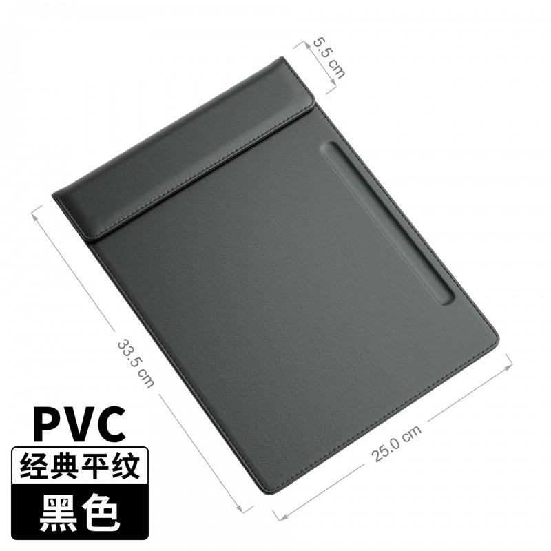 Leather A4 Conference Pad Board With Pen Slot Cup Holder Office Desk Organizer Meeting Room