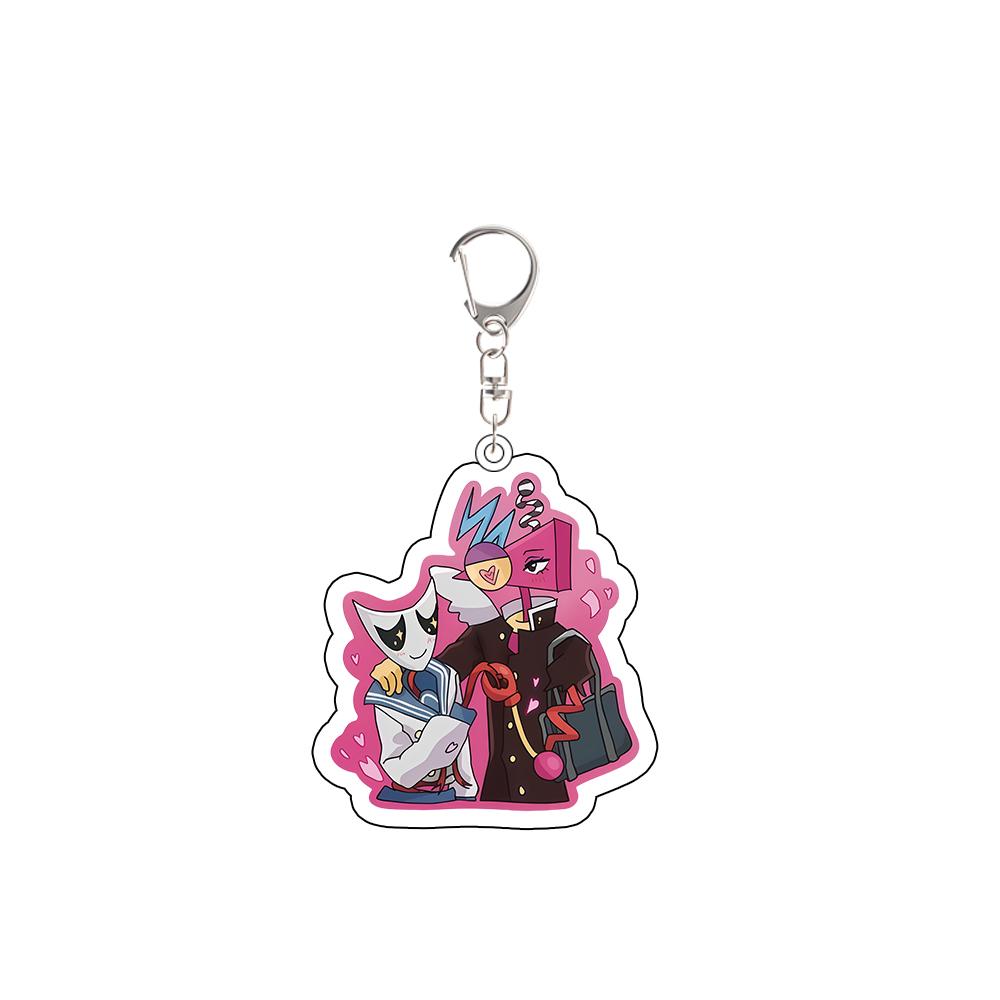 Anime Peripheral Acrylic KeyChain for TADC Pomni Jax Ragatha Gangle Zooble Kinger Caine Creativity Backpack Accessories Gift