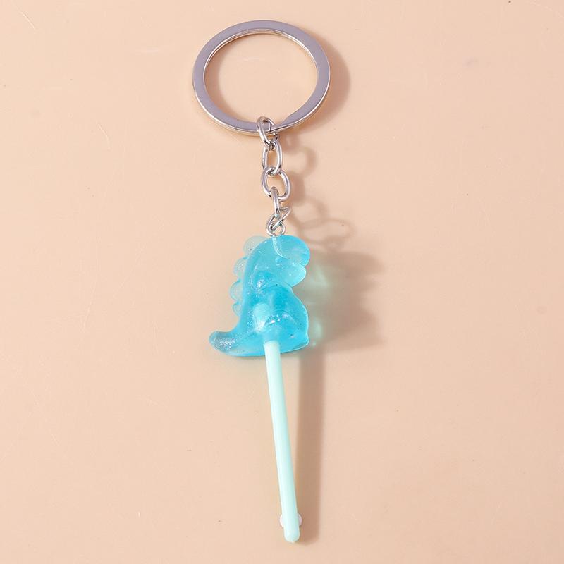 Lovely Resin Candy Lollipop Keychain Mini 3D Simulation Food Key Rings for Men Women Handbag Pendants DIY Kids Jewelry Gifts