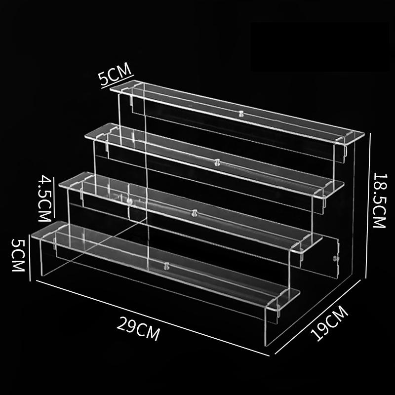 1-5 Tier Clear Acrylic Display Stand for Funko Figures Perfume Organizer Collections Doll Cosmetic Storage Holder Cupcake Stand
