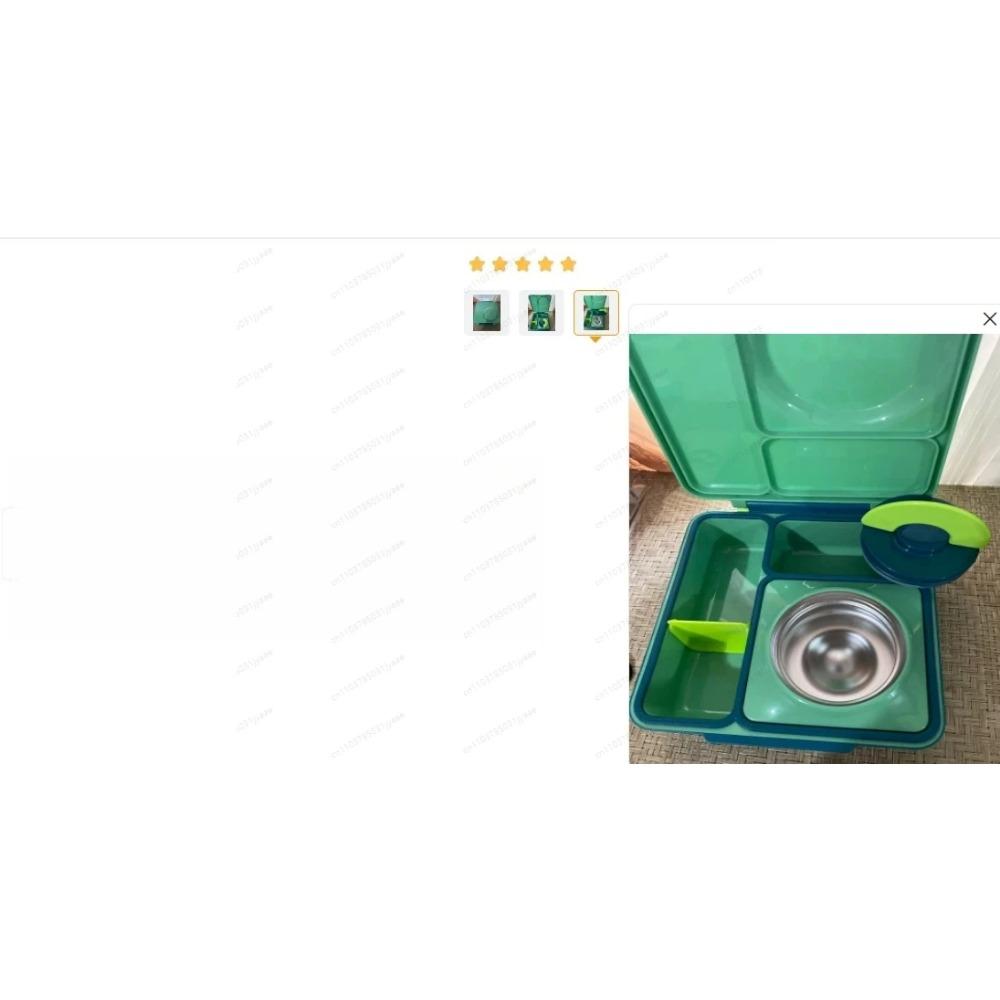 New  Stainless Steel Bowl Lunch Box Plastic Dinner Plate Compartment Bento Box Kids Office Lunch Breakfast Box