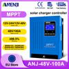 Controlador de Carga Solar MPPT de 80A/100A Regulador de Panel Solar 12V 24V 48V Batería Automática Para Electrodomésticos Batería