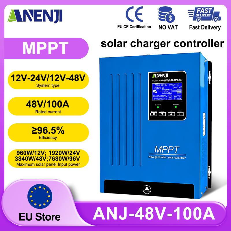 ANENJI 80A/100A MPPT Solar Charge Controller