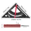 7 Inch Aluminum Alloy Triangle Ruler Adjustable Angle Adjustable Rafter Framing Square  Woodworking
