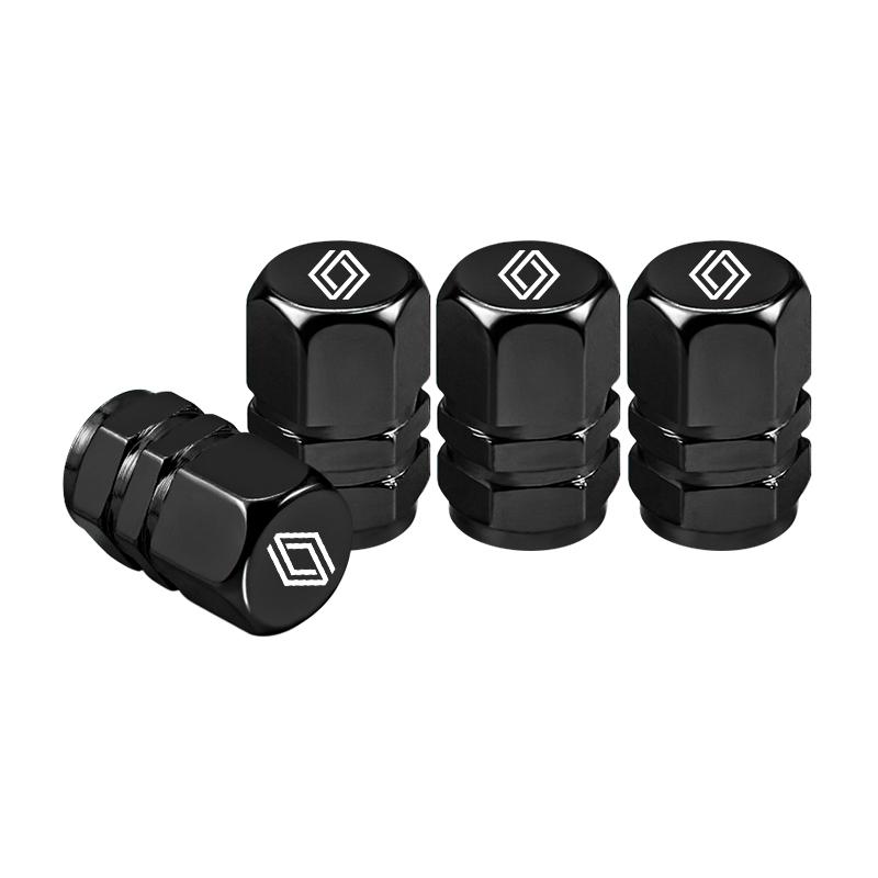 4pcs/set Car Wheel Tire Valve Caps Tyre Stem Covers Accessories For Renault Clio Megane Captur Master Logan Kangoo Trafic Duster