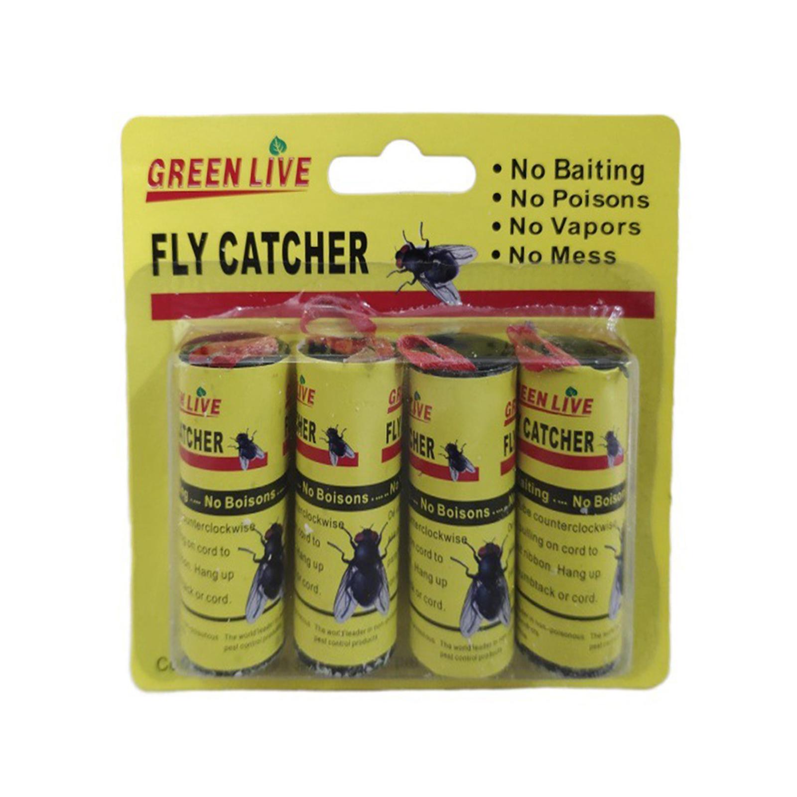 

8 шт. бумажные полоски от мух ловцы насекомых липкая бумажная ловушка для ловли насекомых плодовых мух моли дом кухня ферма свалка 8 жёлтый