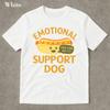 Emotional Support Hund T-Shirt Lustiges Hundeshirt Geschenk für Hundeliebhaber Hot Dog Shirt Verrücktes Shirt Meme Lustig Peinlich Herren Kleidung