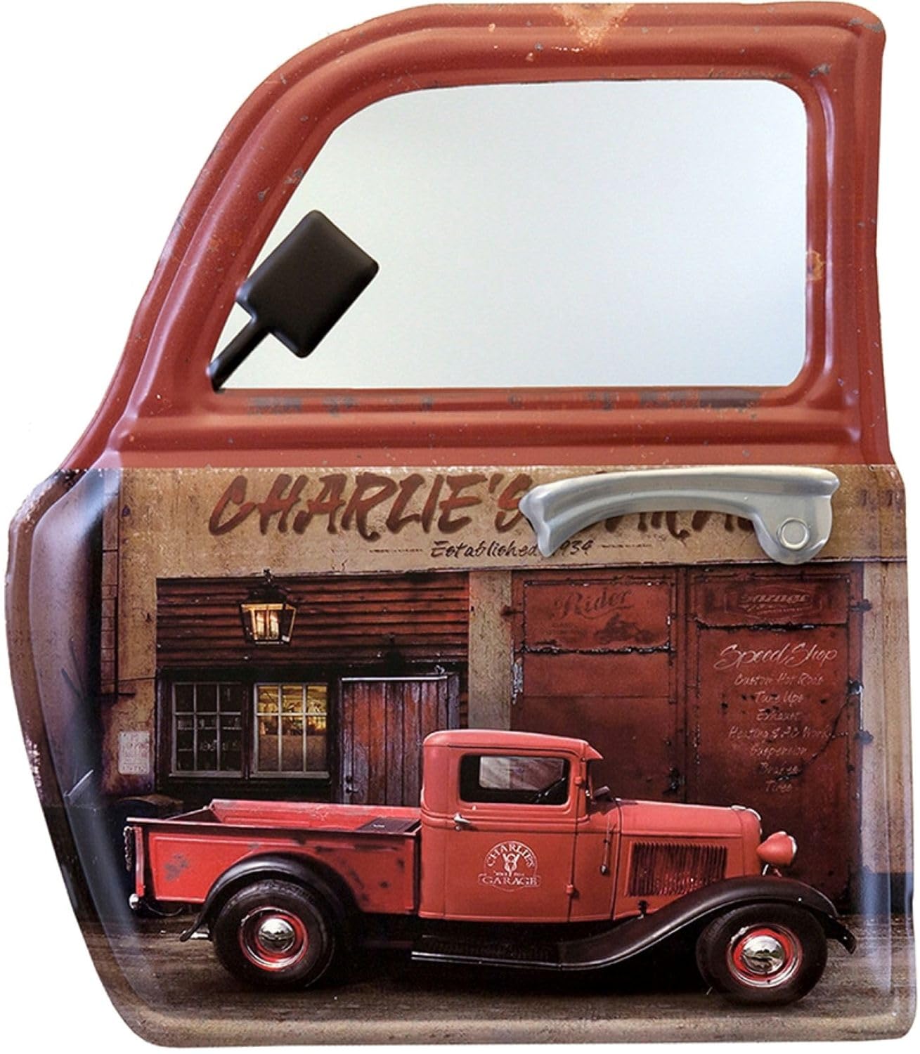

Akizuki Trading Car Door Mirror GARAGE W40 x D4 x H45 cm HLHT33488D [CHARLIE S GARAGE] CHARLIE S Approx.