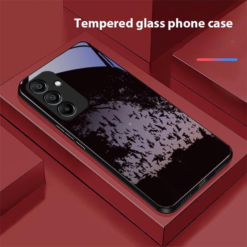 The Dark House For Samsung Galaxy A15 5G 54 4G 51 50 24 35 90 71 12 51 53 52S 80 22 34 Black Tempered Glass Phone Case