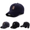 Trendy Baseball Cap For Men With Faux Wool Lining Windproof And Warm For Autumn Winter