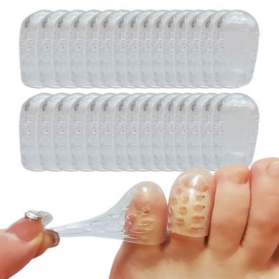 Toe Protector High Elastic Breathable Holes Clear Silicone Shockproof Toe Covers Foot