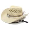 Westerse Cowboyhoed Panama Strohoed Holle Jazzhoed Lente Zomer Reizen Vizier Strandhoed