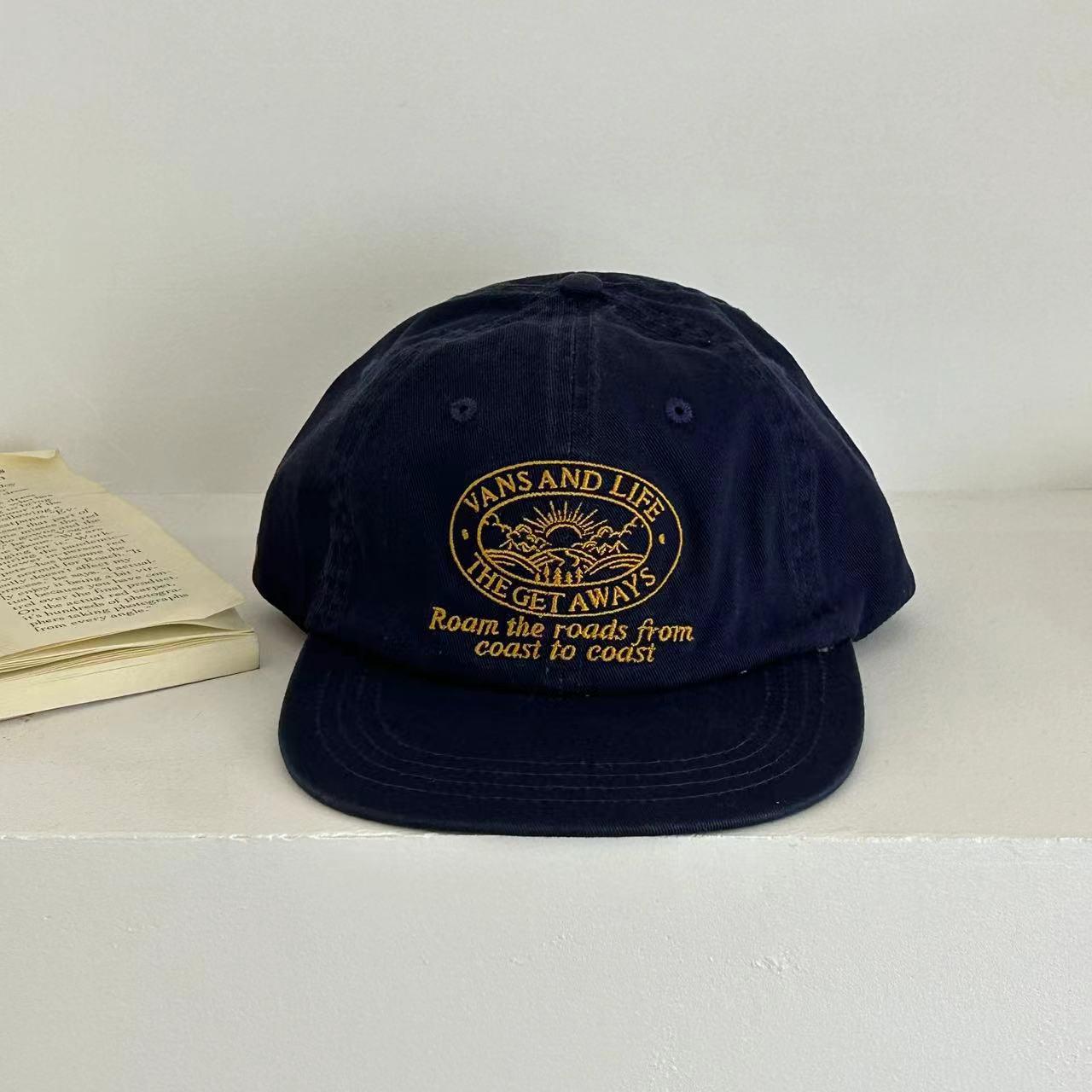 

Весенне-летняя корейская вышитая бейсболка с рисунком восхода солнца M (56-58cm) темно-синий