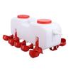 Automatic Chicken Waterer Dispenser 10 Liters Poultry Water Feeder With10 Chicken Waterer Cups for